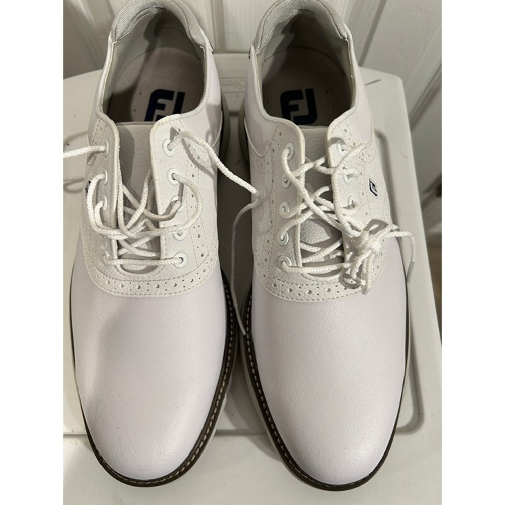 FootJoy Golf Shoes Men's 10.5 White Low‑top